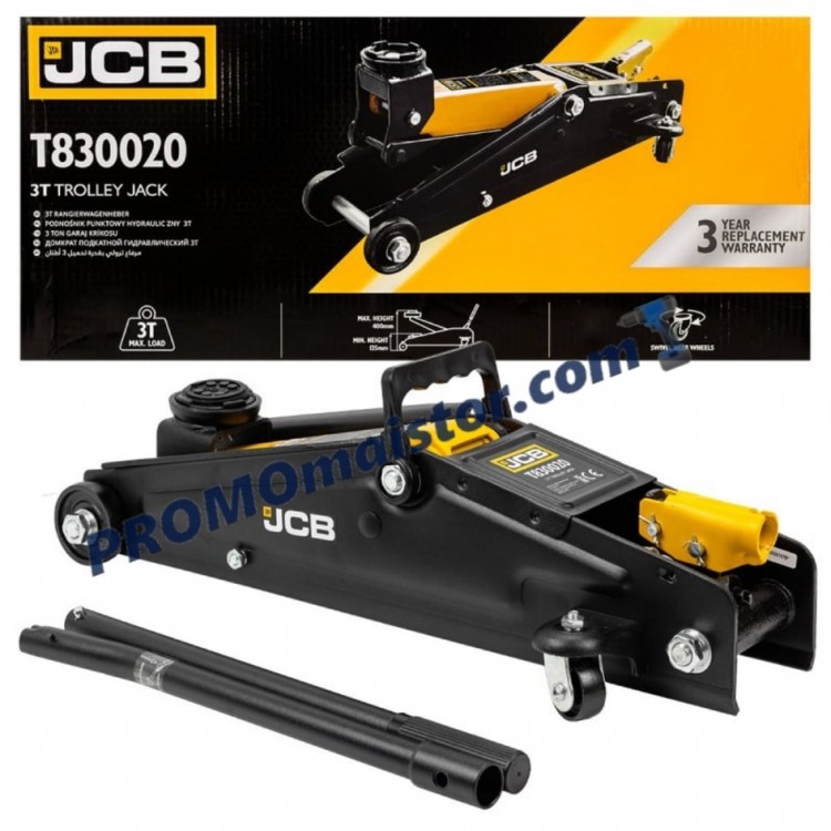 Професионален крик тип крокодил JCB 3 тона Професионален крик тип крокодил JCB 3 тона