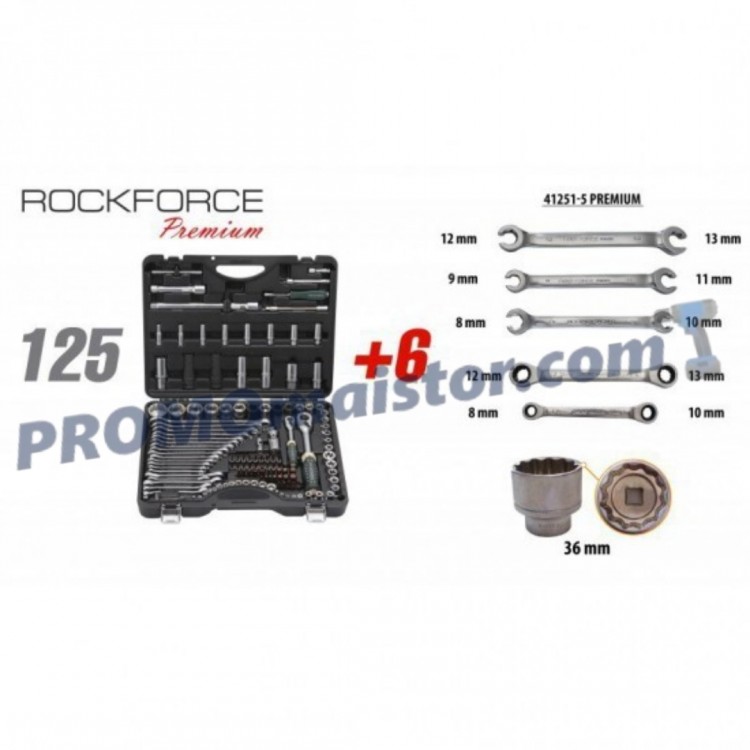 Гедоре ROCKFORCE Premium 125 + 6 части Гедоре ROCKFORCE Premium 125 + 6 части