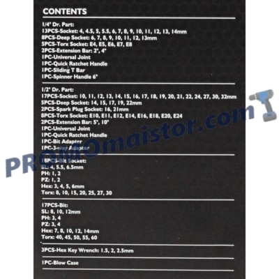 Гедоре 108 части 1/2 и 1/4 JCB Гедоре 108 части 1/2 и 1/4 JCB