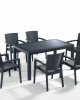 Градински комплект - маса 70х120 см и шест стола Каризма Градински комплект - маса 70х120 см и шест стола Каризма