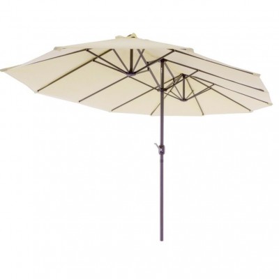 Метален двоен градински чадър 4.5 метра