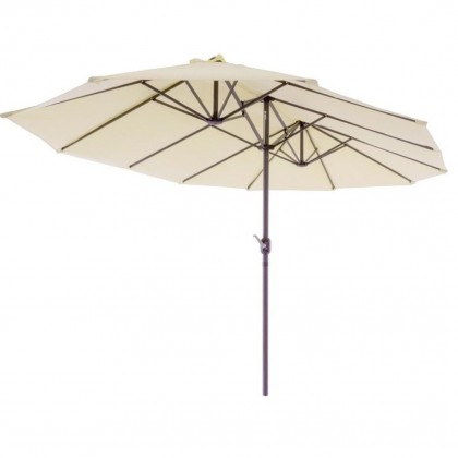 Метален двоен градински чадър 4.5 метра Метален двоен градински чадър 4.5 метра