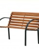 Градинска пейка с метални крака Градинска пейка с метални крака