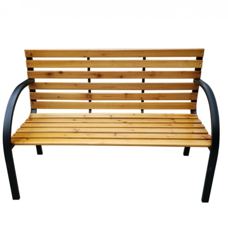 Градинска пейка с метални крака Градинска пейка с метални крака