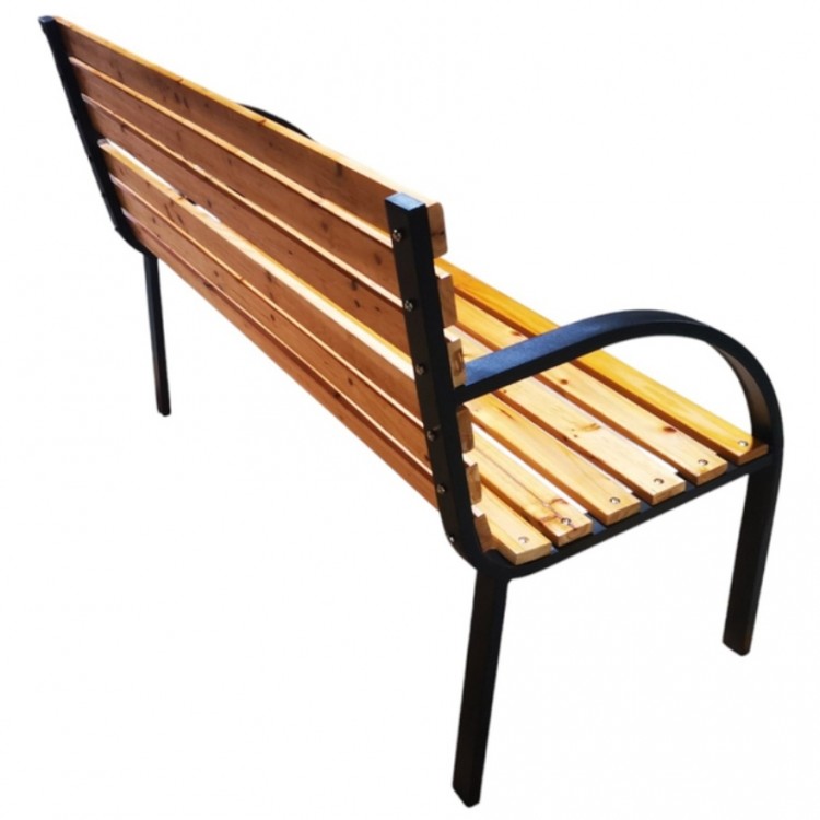 Градинска пейка с метални крака Градинска пейка с метални крака