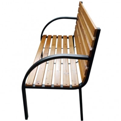 Градинска пейка с метални крака