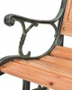 Градинска пейка, дърво и ковано желязо Градинска пейка, дърво и ковано желязо