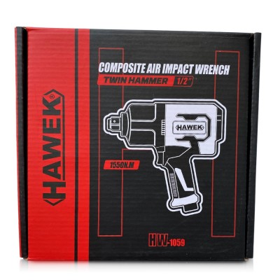 Пневматичен ударен гайковерт HAWEK , 1/2'' , 1550Nm - HW-1059 Пневматичен ударен гайковерт HAWEK , 1/2'' , 1550Nm - HW-1059
