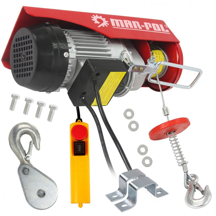 ЛЕБЕДКА - телфер 125/250кг 12м 500W MARPOL