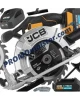 Акумулаторен ръчен циркуляр JCB 18V 165 мм. + сак за инструменти Акумулаторен ръчен циркуляр JCB 18V 165 мм. + сак за инструменти