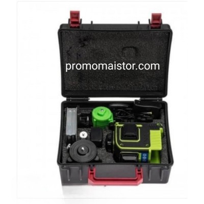 ПРОМО ПАКЕТ Лазерен нивелир 4D 16 линии и строителен миксер 2400W 