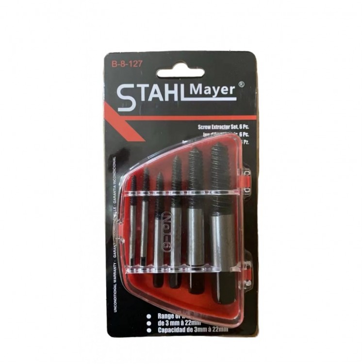 Екстрактори за болтове 6 части STAHLMAYER Екстрактори за болтове 6 части STAHLMAYER