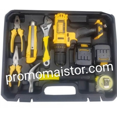 Комплект от акумулаторен винтоверт 36V и 111 бр. инструменти Комплект от акумулаторен винтоверт 36V и 111 бр. инструменти