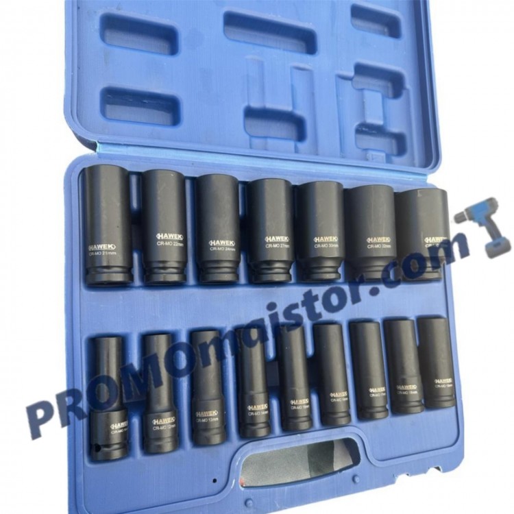 Ударни Вложки Hawek 1/2" 16-части Ударни Вложки Hawek 1/2" 16-части