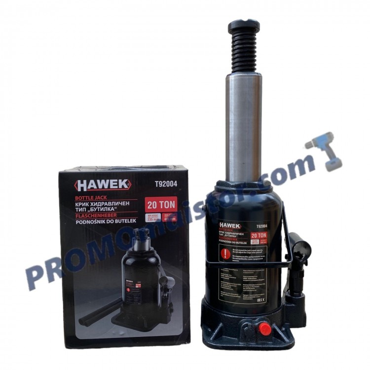 Хидравличен крик HAWEK Т92004 тип бутилка 20 тoна Хидравличен крик HAWEK Т92004 тип бутилка 20 тoна