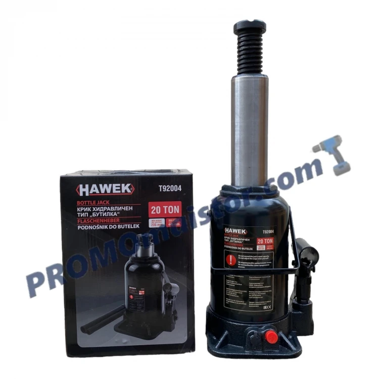 Хидравличен крик HAWEK Т92004 тип бутилка 20 тoна Хидравличен крик HAWEK Т92004 тип бутилка 20 тoна