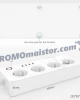 WiFi смарт разклонител 16А с 4 EU гнезда, 4 USB - Smartlife, TUYA WiFi смарт разклонител 16А с 4 EU гнезда, 4 USB - Smartlife, TUYA
