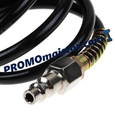 Полиуретанов спирален маркуч за въздух с бързи връзки 5 х 8 мм 10 метра HAWEK 