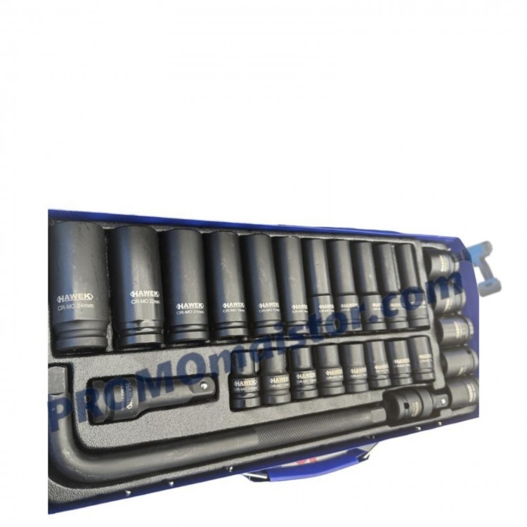Ударни Вложки Hawek 1/2" 27-части Ударни Вложки Hawek 1/2" 27-части